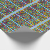 abstracte kunst met ruiten gebrandschilderd glas l cadeaupapier (Hoek)