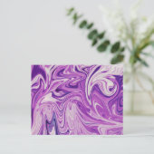 Abstracte kunst met smeltlava briefkaart (Staand voorkant)