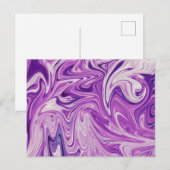 Abstracte kunst met smeltlava briefkaart (Voorkant / Achterkant)
