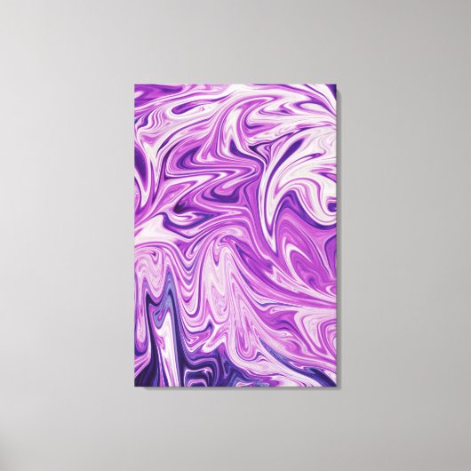 Abstracte kunst met smeltlava canvas afdruk (Voorkant)