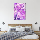 Abstracte kunst met smeltlava canvas afdruk (Insitu (Slaapkamer))