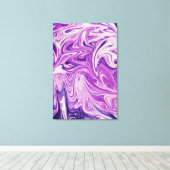 Abstracte kunst met smeltlava canvas afdruk (Insitu (Houten vloer))