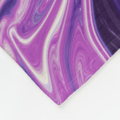 Abstracte kunst met smeltlava fleece deken (Hoek)