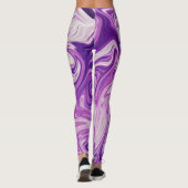 Abstracte kunst met smeltlava leggings (Achterkant)