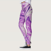 Abstracte kunst met smeltlava leggings (Links)