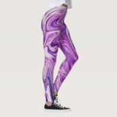 Abstracte kunst met smeltlava leggings (Rechts)