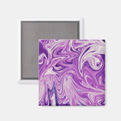Abstracte kunst met smeltlava magneet (Voorkant / Achterkant)