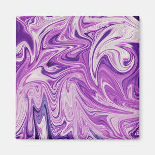 Abstracte kunst met smeltlava magneet