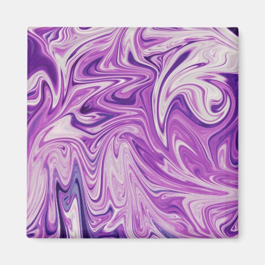 Abstracte kunst met smeltlava magneet (Voorkant)