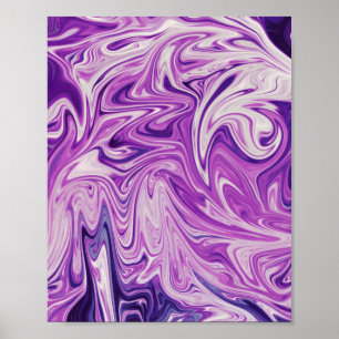 Abstracte kunst met smeltlava poster