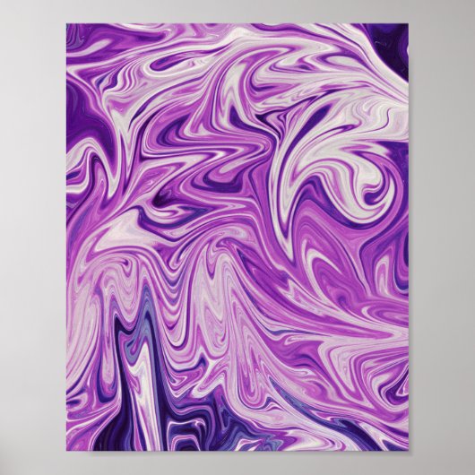Abstracte kunst met smeltlava poster (Voorkant)