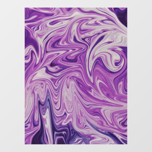 Abstracte kunst met smeltlava raamsticker (Vel)