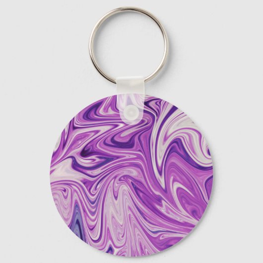 Abstracte kunst met smeltlava sleutelhanger (Voorkant)