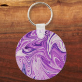 Abstracte kunst met smeltlava sleutelhanger (Voorkant)