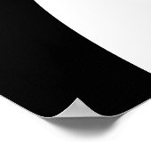 Abstracte kunst met spiralen in zwart-wit poster (Hoek)