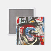 Abstracte kunst met stapeltjes magneet (Voorkant / Achterkant)