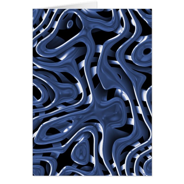 Abstracte kunst met Swiryly Blue Chrome (Voorkant)