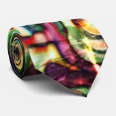 Abstracte kunst met Tie Dye Effect Stropdas (Opgerold)