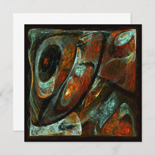 Abstracte kunst met tijdsverdeling (Voorkant / Achterkant)