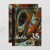 Abstracte kunst met tijdsverdeling briefkaart (Voorkant / Achterkant)