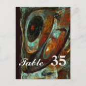 Abstracte kunst met tijdsverdeling briefkaart (Voorkant)