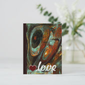 Abstracte kunst met tijdsverdeling briefkaart (Staand voorkant)