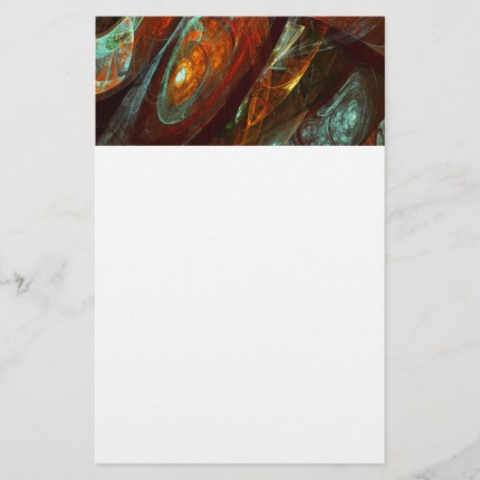 Abstracte kunst met tijdsverdeling briefpapier (Voorkant)