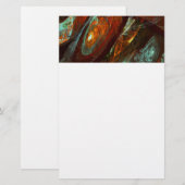 Abstracte kunst met tijdsverdeling briefpapier (Voorkant / Achterkant)