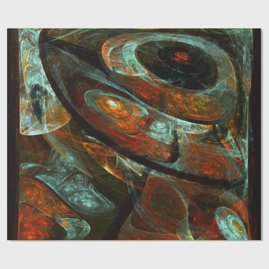 Abstracte kunst met tijdsverdeling cadeaupapier (Vlak)