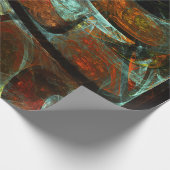 Abstracte kunst met tijdsverdeling cadeaupapier (Hoek)