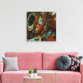 Abstracte kunst met tijdsverdeling canvas afdruk (Insitu (Woonkamer))