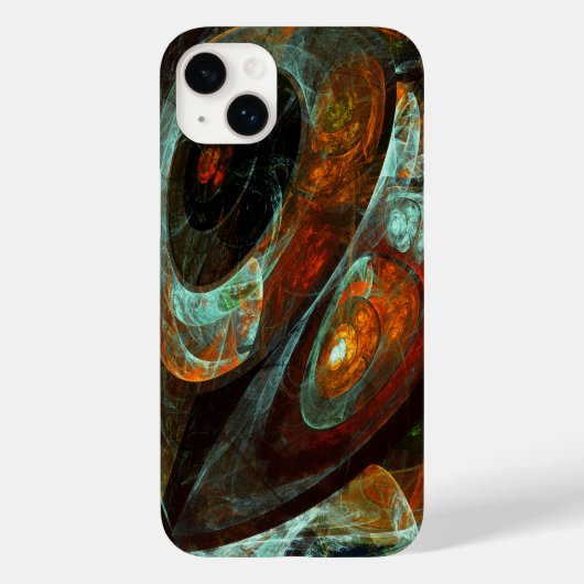 Abstracte kunst met tijdsverdeling Case-Mate iPhone case (Achterkant)