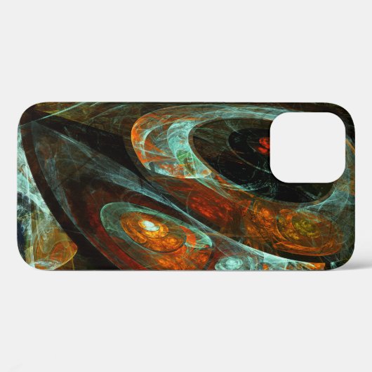 Abstracte kunst met tijdsverdeling Case-Mate iPhone case (Achterkant (horizontaal))