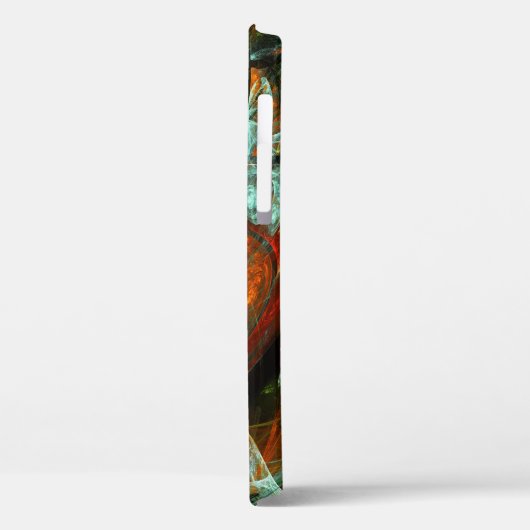 Abstracte kunst met tijdsverdeling Case-Mate iPhone case (Achterkant / Links)