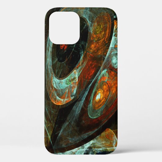 Abstracte kunst met tijdsverdeling Case-Mate iPhone case (Achterkant)