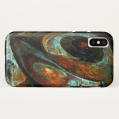 Abstracte kunst met tijdsverdeling Case-Mate iPhone case (Achterkant (horizontaal))