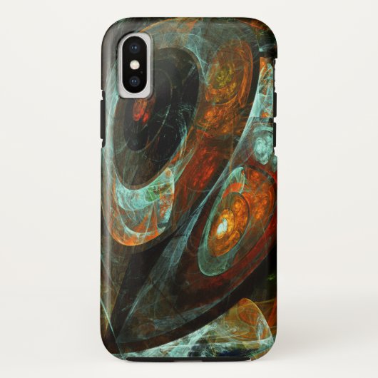 Abstracte kunst met tijdsverdeling Case-Mate iPhone case (Achterkant)