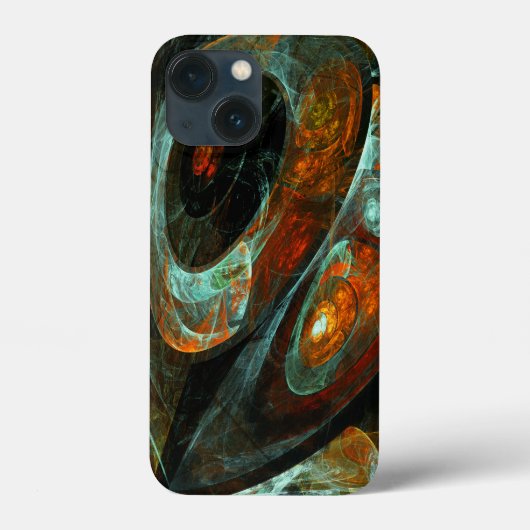 Abstracte kunst met tijdsverdeling Case-Mate iPhone case (Achterkant)