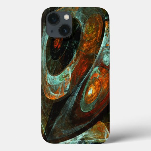 Abstracte kunst met tijdsverdeling Case-Mate iPhone case (Achterkant)