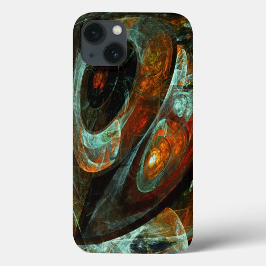 Abstracte kunst met tijdsverdeling Case-Mate iPhone case (Achterkant)