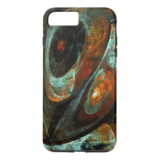 Abstracte kunst met tijdsverdeling Case-Mate iPhone case (Achterkant)