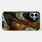 Abstracte kunst met tijdsverdeling Case-Mate iPhone case (Achterkant (horizontaal))