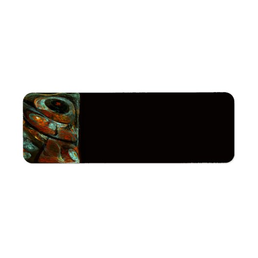 Abstracte kunst met tijdsverdeling etiket (Voorkant)