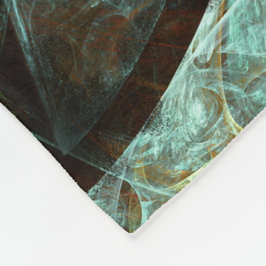 Abstracte kunst met tijdsverdeling fleece deken (Hoek)