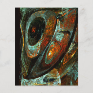 Abstracte kunst met tijdsverdeling flyer