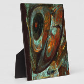 Abstracte kunst met tijdsverdeling fotoplaat (Zijkant)