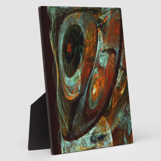 Abstracte kunst met tijdsverdeling fotoplaat (Zijkant)