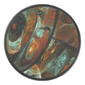 Abstracte kunst met tijdsverdeling hockey puck (Voorkant)