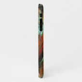 Abstracte kunst met tijdsverdeling iPhone hoesje (Linkerkant)