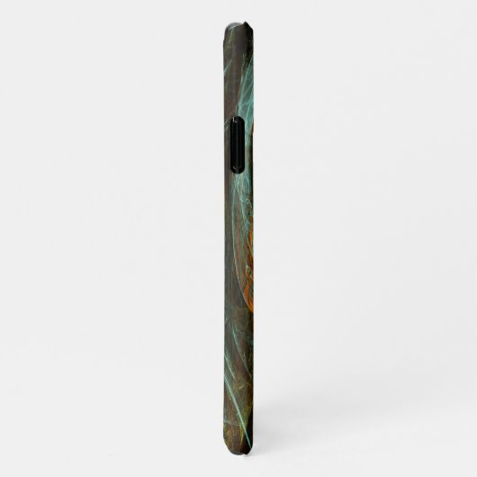 Abstracte kunst met tijdsverdeling iPhone hoesje (Rechterkant)